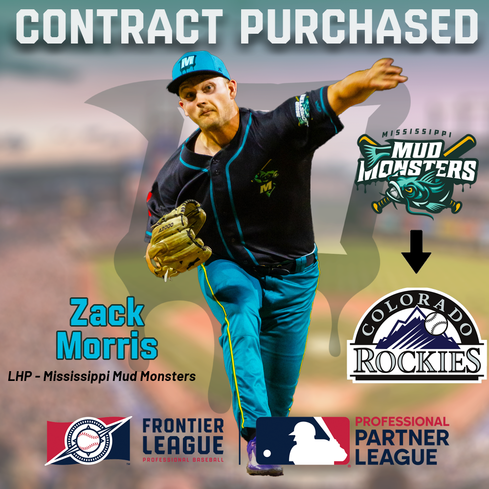 ZACK MORRIS BECOMES FIRST MUD MONSTER SIGNED BY MLB ORGANIZATION